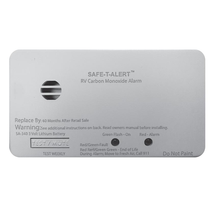 SAFE-T-ALERT SA-340-WT SA-340 WHITE RV/MARINE BATTERY POWERED CO2 DETECTOR - RECTANGLE