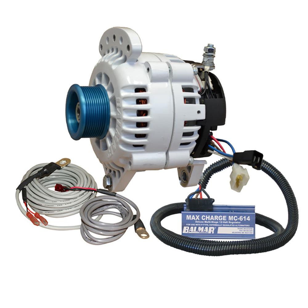BALMAR 60-YP-MC-100-J10 ALTERNATOR 100 AMP KIT 12V 3.15 INCH DUAL FOOT SADDLE J10 PULLEY REGULATOR & TEMP SENSOR - High quality product image showing BALMAR 60-YP-MC-100-J10 ALTERNATOR 100 AMP KIT 12V 3.15 INCH DUAL FOOT SADDLE J10 PULLEY REGULATOR & TEMP SENSOR details and features