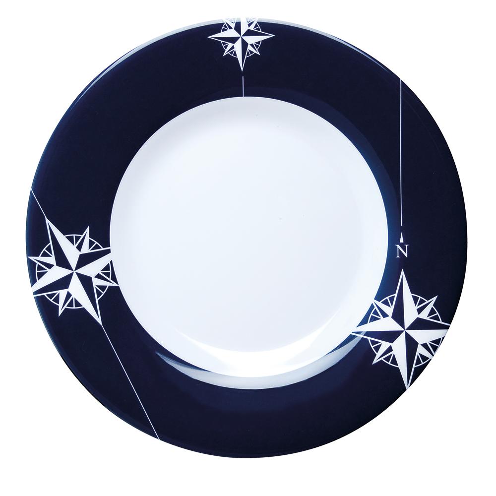 MARINE BUSINESS 15003C MELAMINE ROUND DESSERT PLATE - NORTHWIND - 7 INCH SET OF 6 - High quality product image showing MARINE BUSINESS 15003C MELAMINE ROUND DESSERT PLATE - NORTHWIND - 7 INCH SET OF 6 details and features