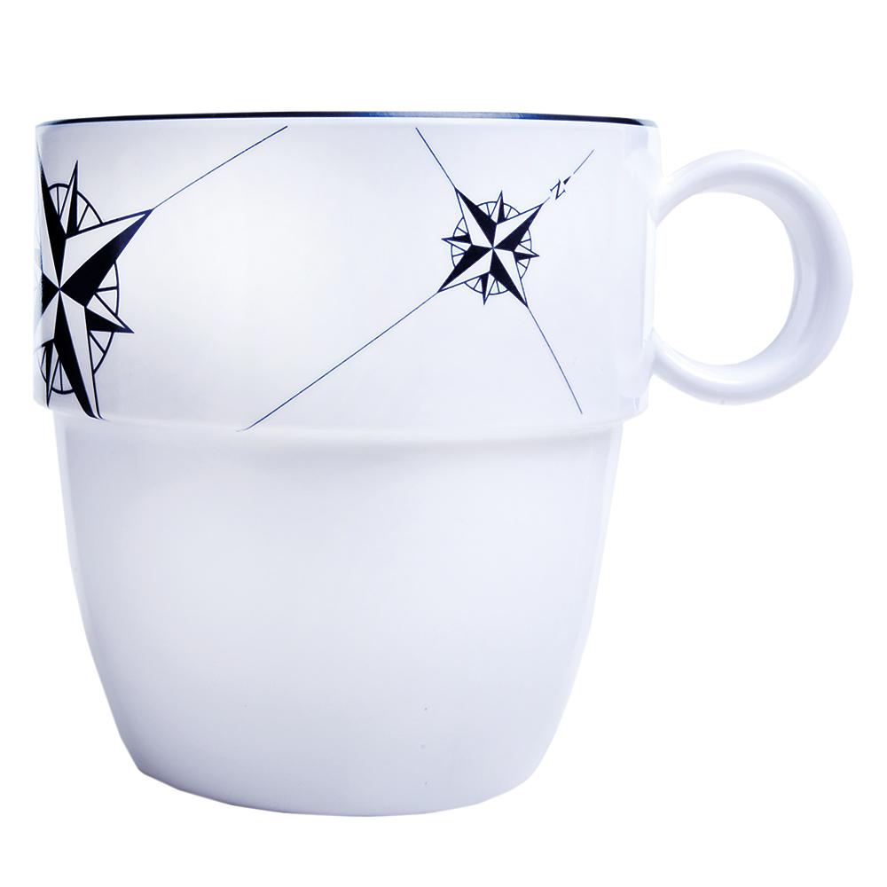 MARINE BUSINESS 15004C MELAMINE NON-SLIP COFFEE MUG - NORTHWIND - SET OF 6 - High quality product image showing MARINE BUSINESS 15004C MELAMINE NON-SLIP COFFEE MUG - NORTHWIND - SET OF 6 details and features