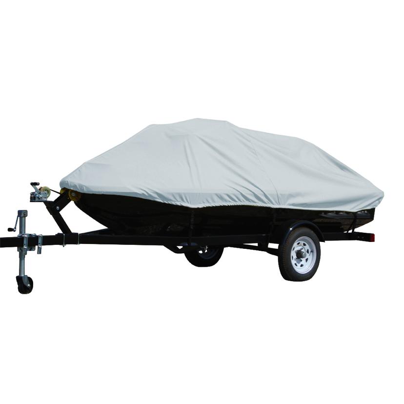 CARVER 4003F-10 POLY-FLEX II STYLED-TO-FIT COVER FOR 2-3 SEATER PERSONAL WATERCRAFTS - 132 INCH X 48 INCH X 44 INCH - GREY