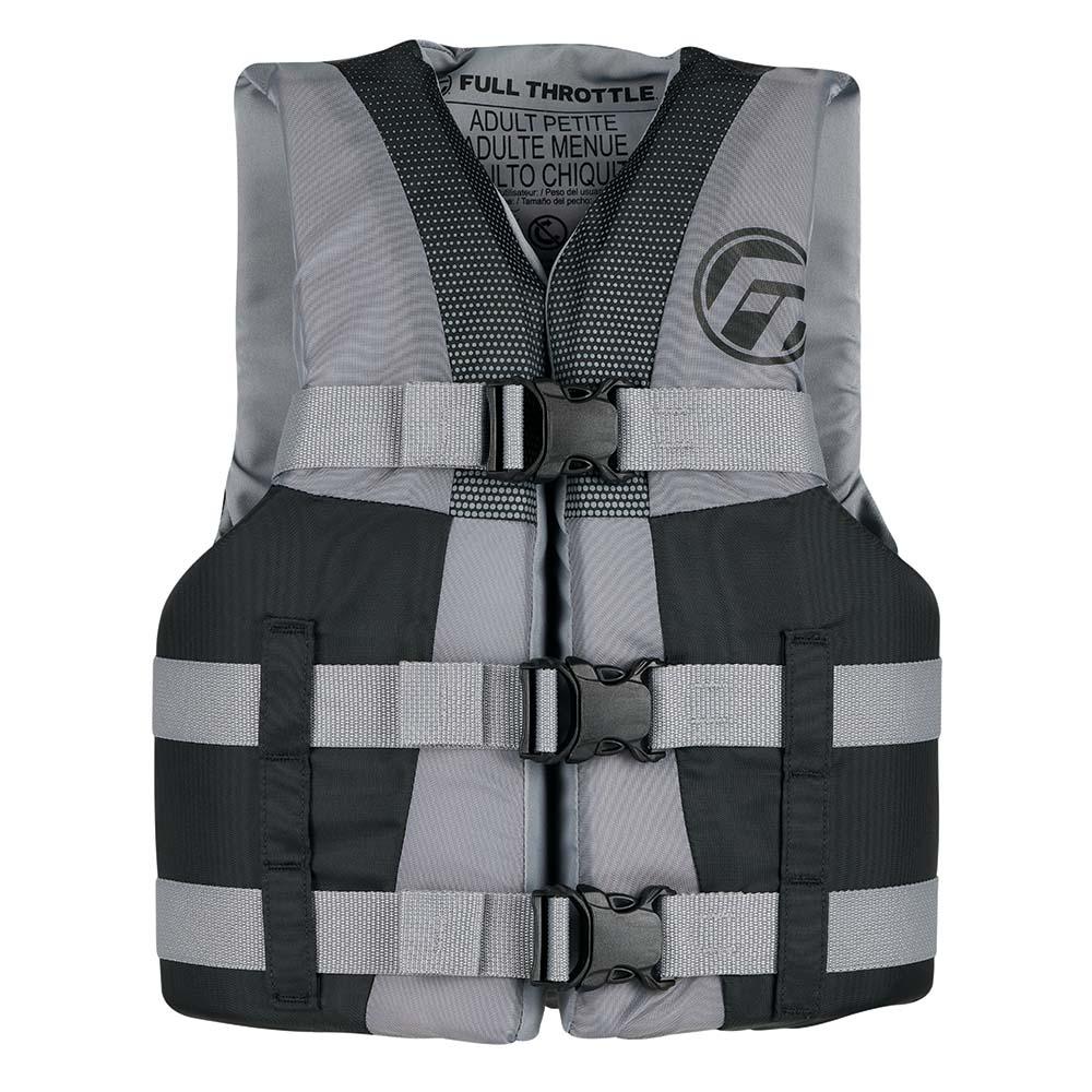 FULL THROTTLE 112200-701-010-22 TEEN NYLON LIFE JACKET - GREY/BLACK - The Twister Group Tools product