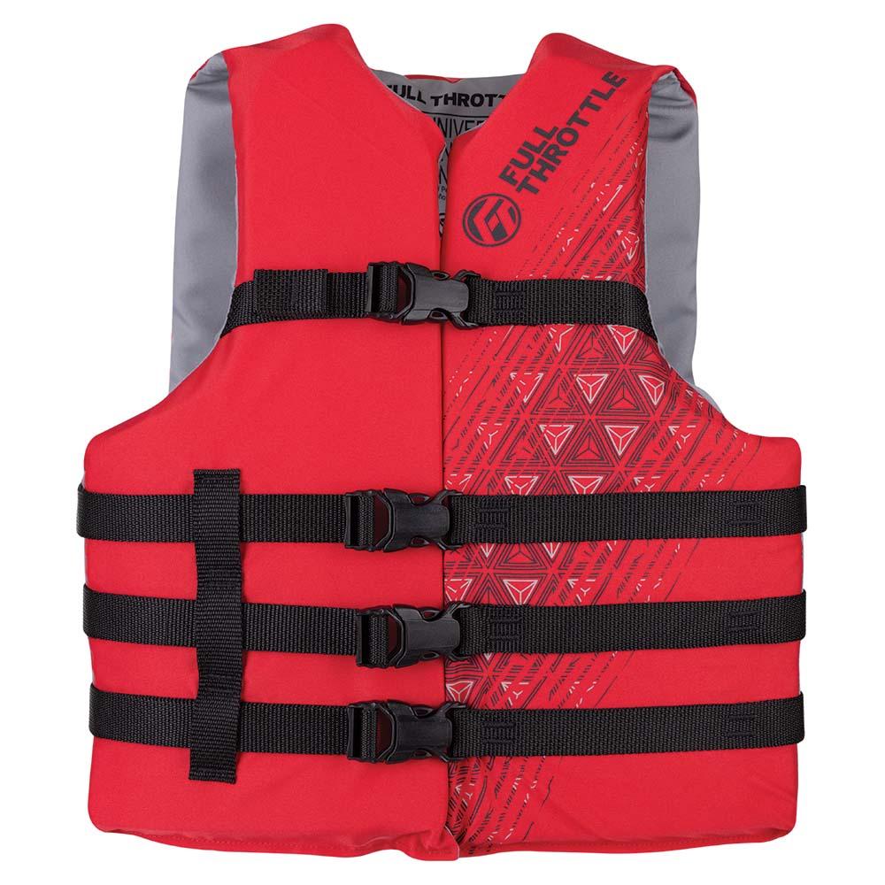 FULL THROTTLE 112000-100-005-22 ADULT OVERSIZED SKI LIFE JACKET - RED - The Twister Group Tools product