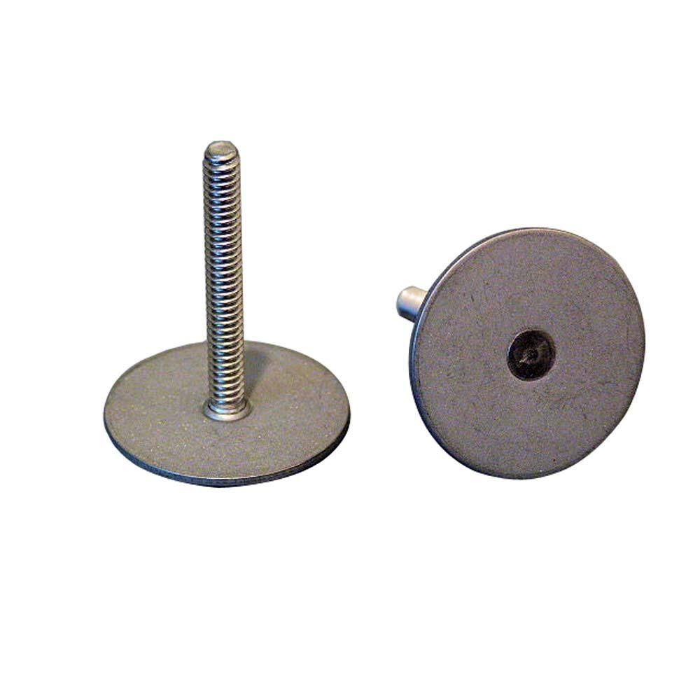 WELD MOUNT 102408 STAINLESS STEEL STUD 1.25 INCH BASE 10 X 24 THREADS .50 INCH TALL - 15 QUANTITY - The Twister Group Tools product