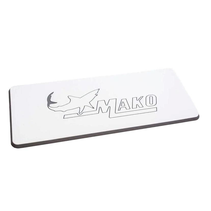 SEADEK 39638-80375 16 INCH X 39 INCH 20MM DUAL DENSITY LARGE HELM PAD WHITE/STORM GREY EMBOSSED MAKO LOGO - 406MM X 990 X 20MM