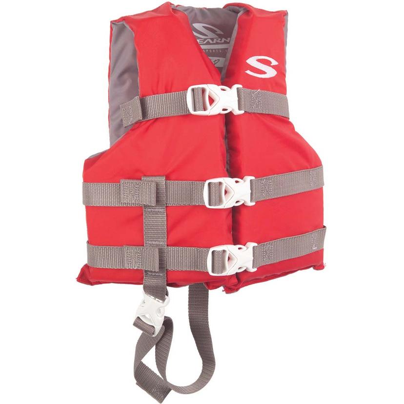 STEARNS 2159439 CLASSIC SERIES CHILD VEST LIFE JACKET - 30-50LBS - RED