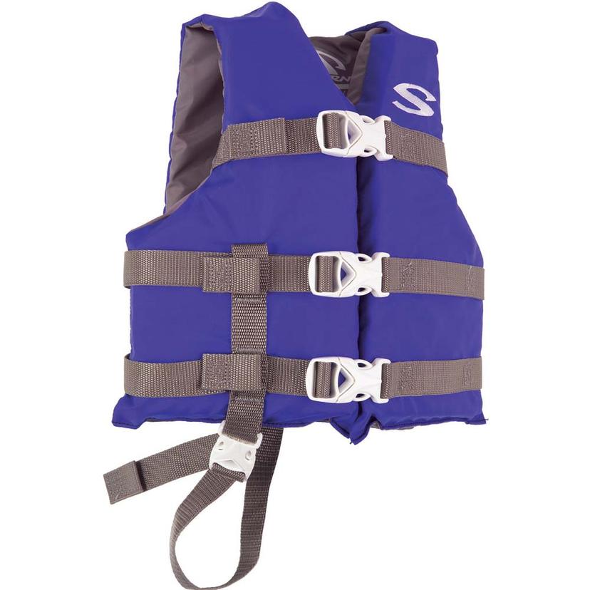 STEARNS 2159358 CLASSIC SERIES CHILD LIFE JACKET - 30-50LBS - BLUE/GREY