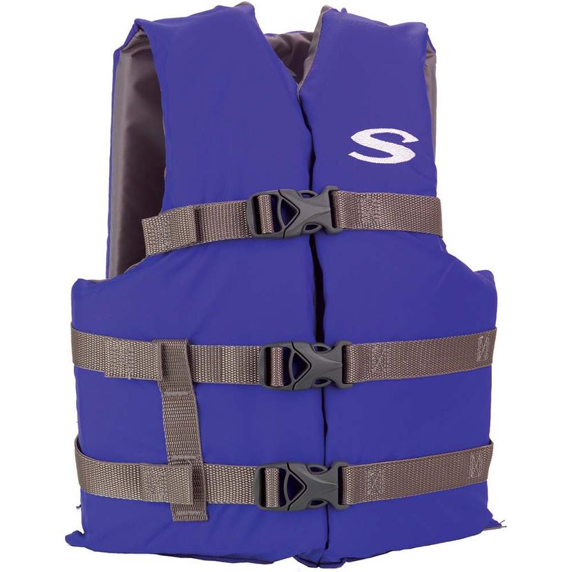 STEARNS 2159360 CLASSIC YOUTH LIFE JACKET BLUE 50-90 LBS