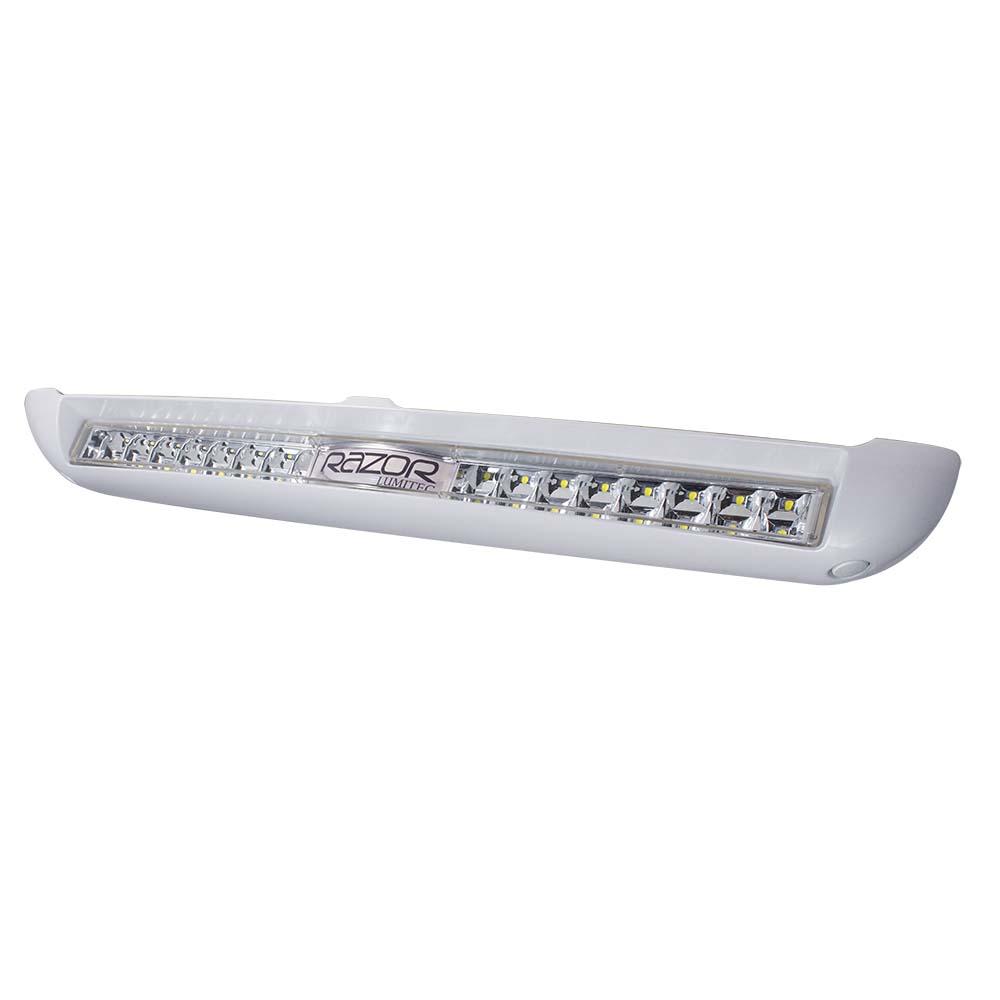 LUMITEC 101590 RAZOR LIGHT BAR FLOOD WHITE WITH INVERTED LOGO - The Twister Group Tools product