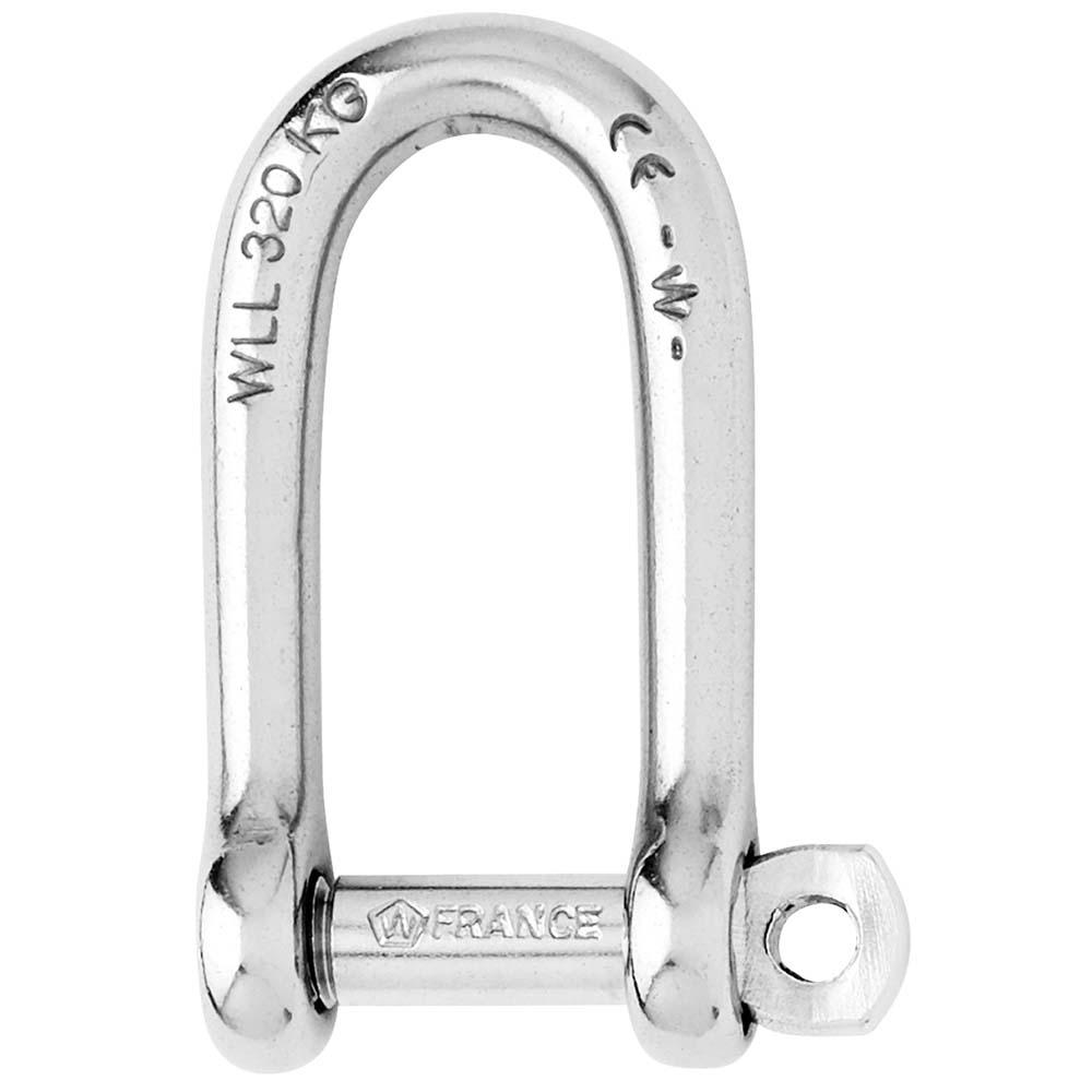 WICHARD 01212 SELF-LOCKING LONG D SHACKLE - DIAMETER 5MM - 3/16 INCH - The Twister Group Tools product