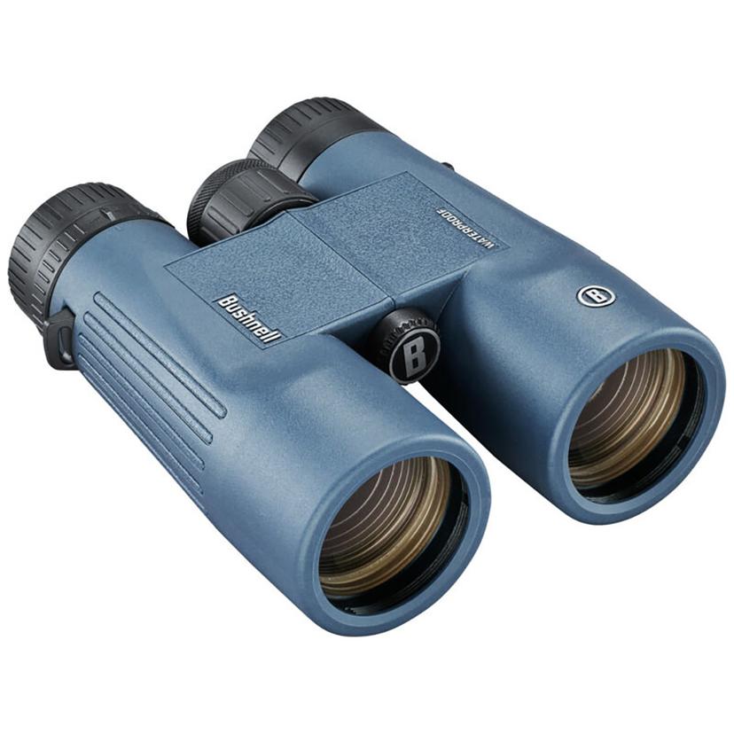 BUSHNELL 158042R 8X42MM H2O BINOCULAR - DARK BLUE ROOF WP/FP TWIST UP EYECUPS