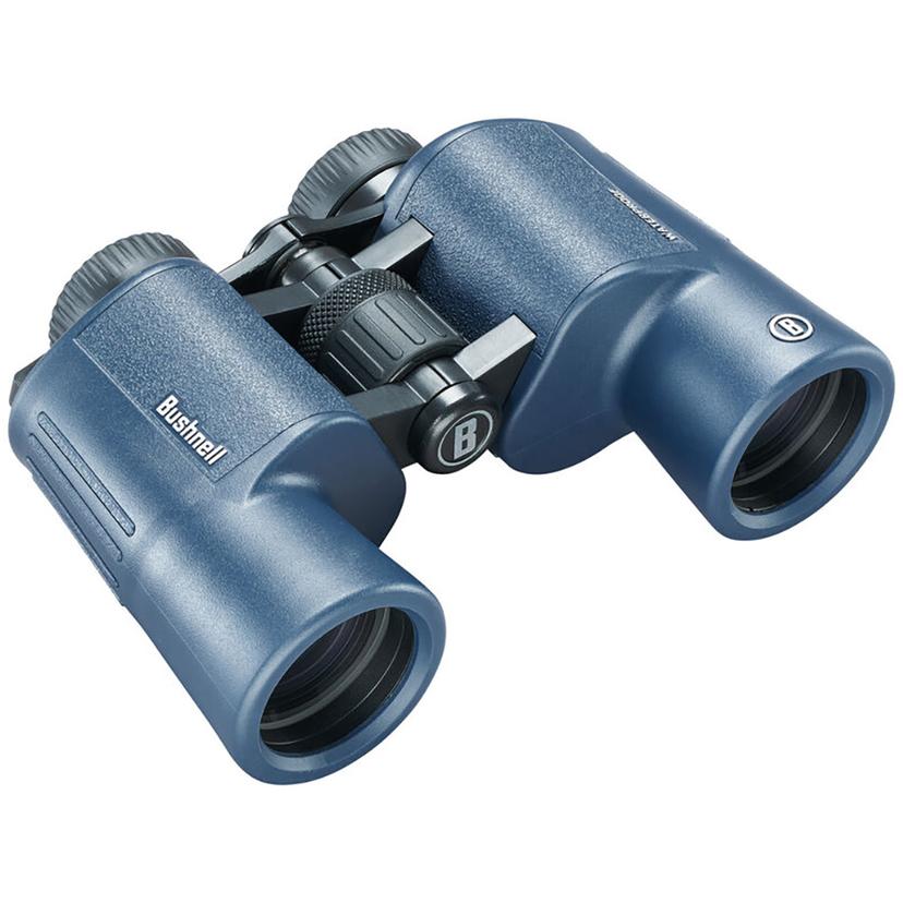 BUSHNELL 134212R 12X42MM H2O BINOCULAR - DARK BLUE PORRO WP/FP TWIST UP EYECUPS