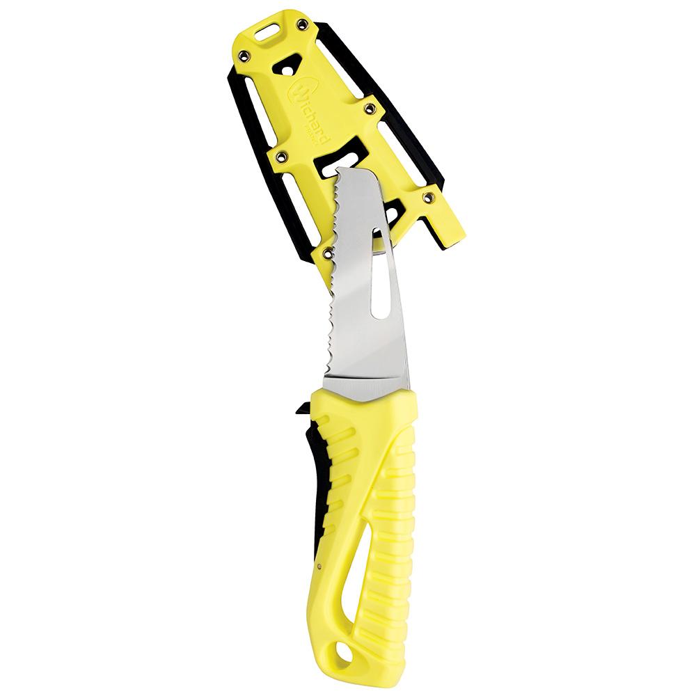 WICHARD 10192 OFFSHORE RESCUE KNIFE FIXED BLADE - FLUORESCENT - The Twister Group Tools product