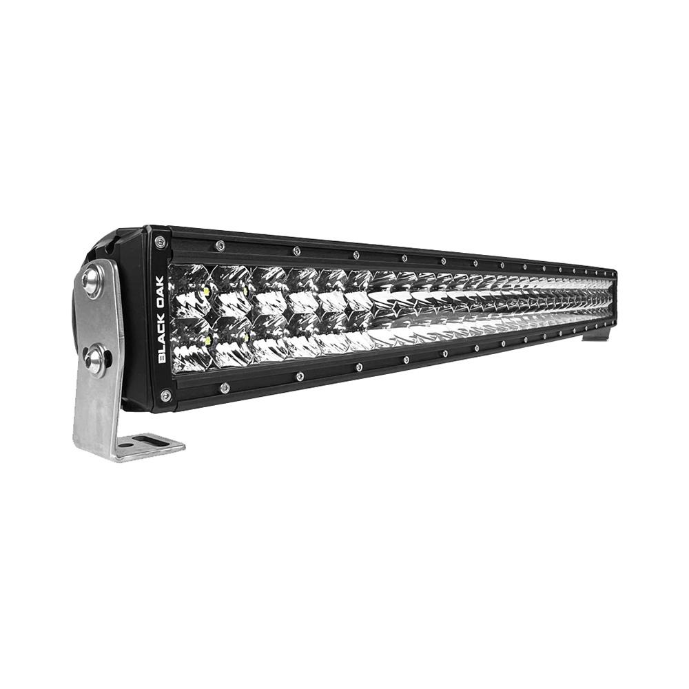 BLACK OAK 30CC-D5OS Pro Series 3.0 Curved Double Row 30 INCH LED Light Bar - Combo Optics - Black Housing - High quality product image showing BLACK OAK 30CC-D5OS Pro Series 3.0 Curved Double Row 30 INCH LED Light Bar - Combo Optics - Black Housing details and features