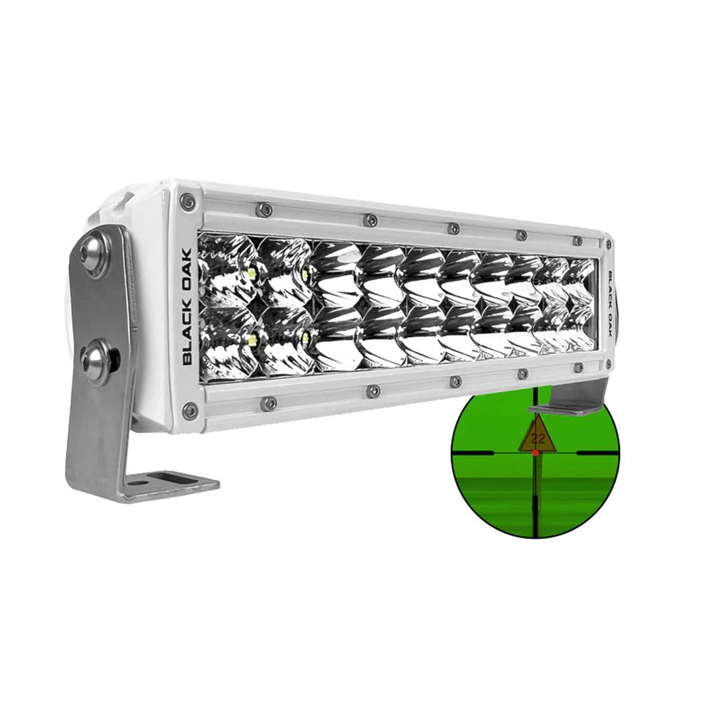 BLACK OAK 10MIR-850 PRO SERIES DOUBLE ROW COMBO INFRARED 10 INCH 850NM LIGHT BAR - WHITE - The Twister Group Tools product