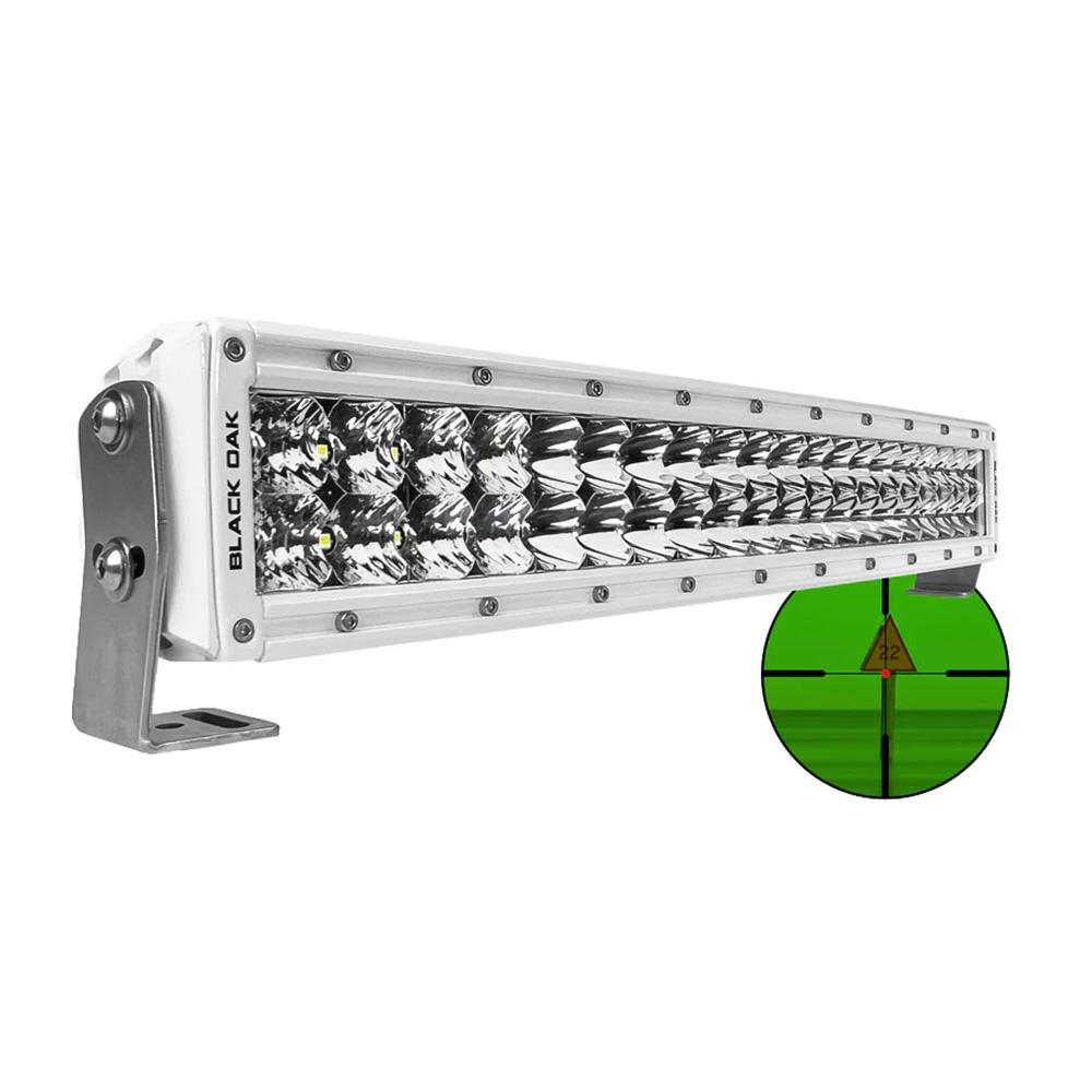 BLACK OAK 20MIR-850 PRO SERIES DOUBLE ROW COMBO INFRARED 20 INCH 850NM LIGHT BAR - WHITE - High quality product image showing BLACK OAK 20MIR-850 PRO SERIES DOUBLE ROW COMBO INFRARED 20 INCH 850NM LIGHT BAR - WHITE details and features