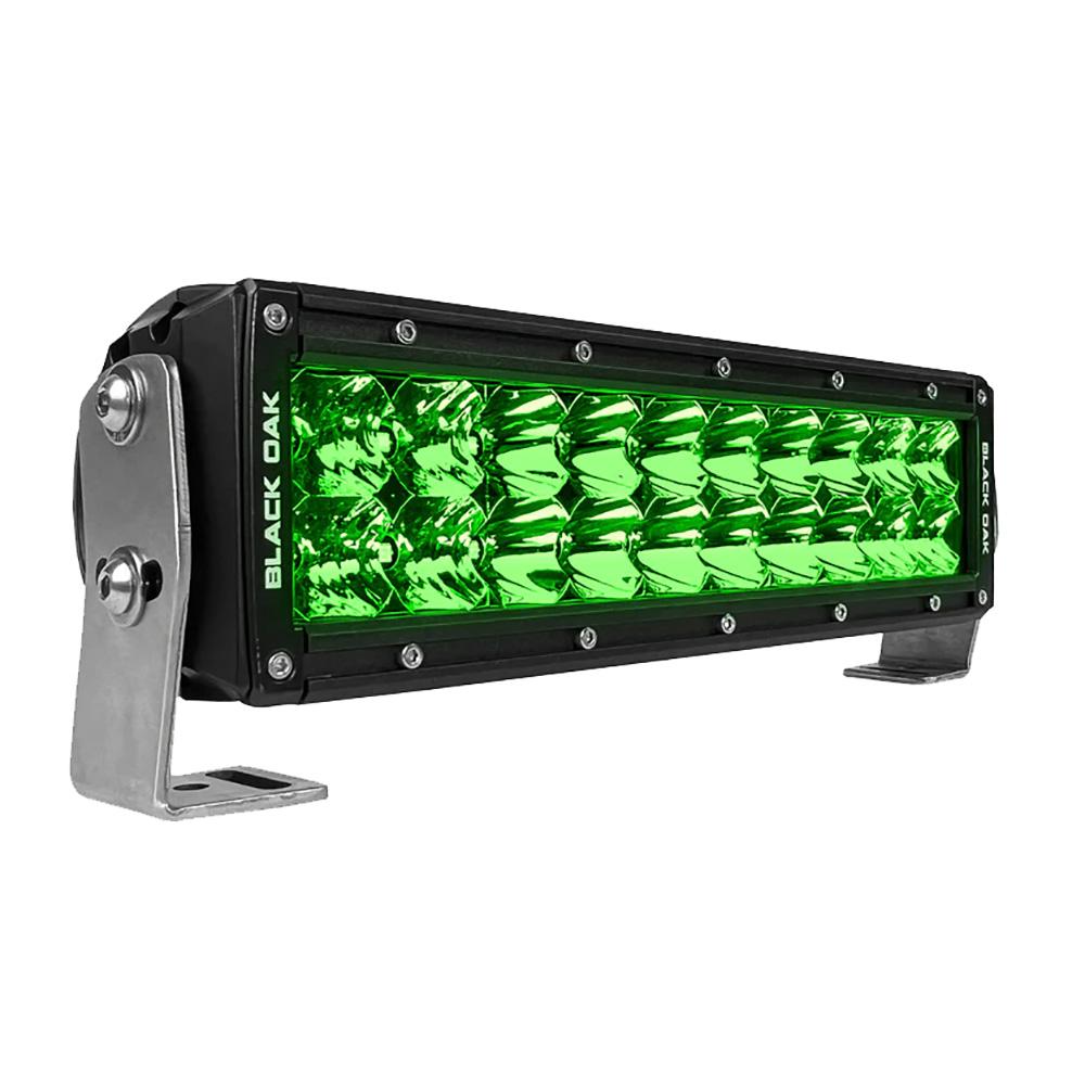 BLACK OAK 10G-D3OS DOUBLE ROW COMBO GREEN HOG HUNTING 10 INCH LIGHT BAR - BLACK - The Twister Group Tools product