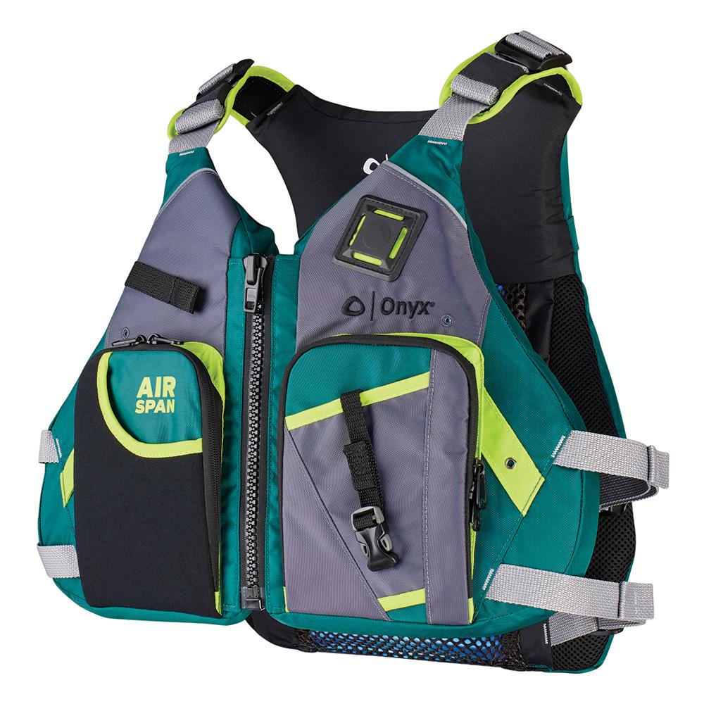 ONYX 123200-400-040-23 AIRSPAN ANGLER LIFE JACKET - M/L - GREEN - The Twister Group Tools product