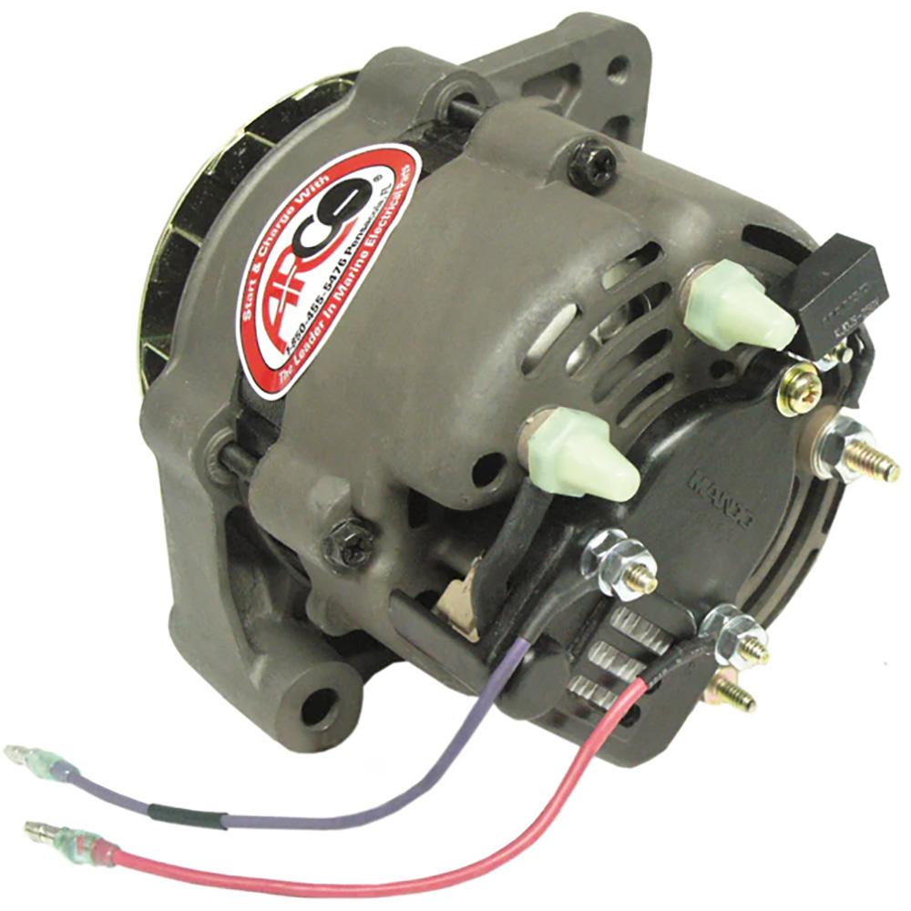 ARCO 60050 MARINE PREMIUM REPLACEMENT ALTERNATOR W/SINGLE GROOVE PULLEY - 12V, 55A - High quality product image showing ARCO 60050 MARINE PREMIUM REPLACEMENT ALTERNATOR W/SINGLE GROOVE PULLEY - 12V, 55A details and features