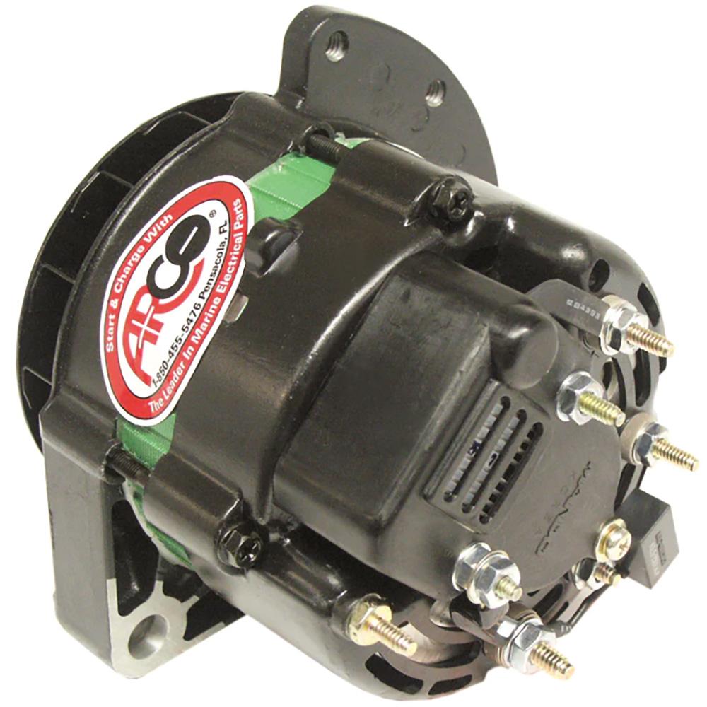 ARCO 60075 MARINE PREMIUM REPLACEMENT UNIVERSAL ALTERNATOR W/SINGLE GROOVE PULLEY - 12V 55A - High quality product image showing ARCO 60075 MARINE PREMIUM REPLACEMENT UNIVERSAL ALTERNATOR W/SINGLE GROOVE PULLEY - 12V 55A details and features