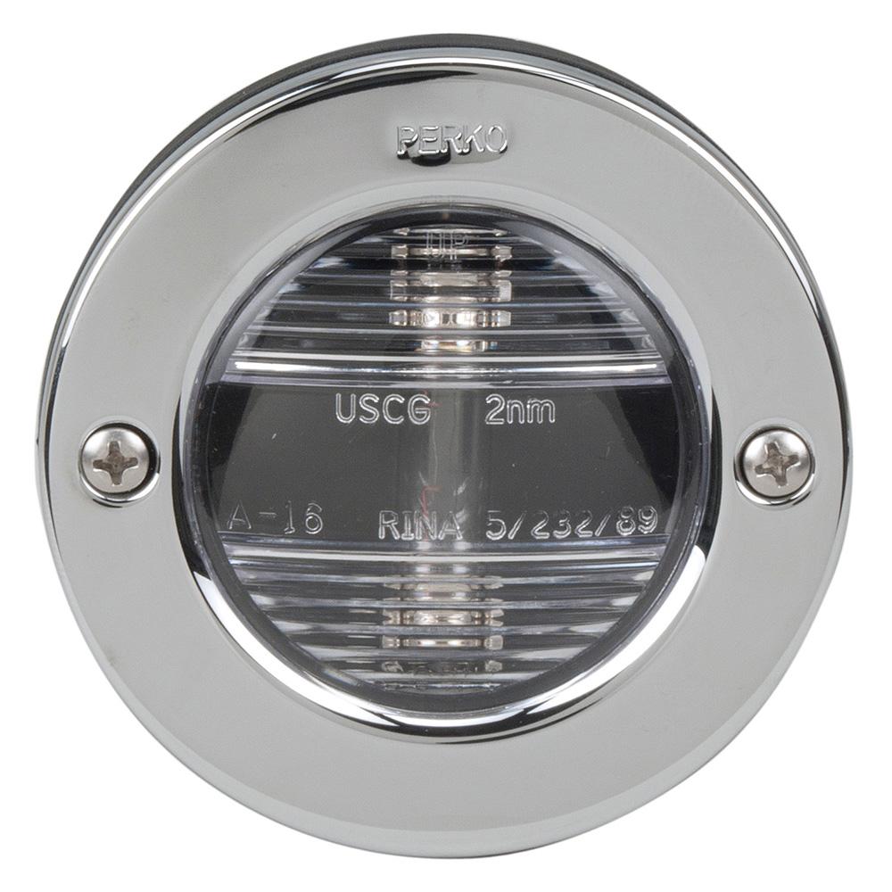 PERKO 0946DP1STS VERTICAL MOUNT STERN LIGHT 12VDC W/STS BEZEL - The Twister Group Tools product