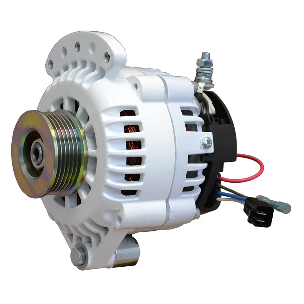 BALMAR 621-100-K6 ALTERNATOR 100 AMP 12V 1-2 INCH SINGLE FOOT SPINDLE MOUNT K6 PULLEY W/ISOLATED GROUND - High quality product image showing BALMAR 621-100-K6 ALTERNATOR 100 AMP 12V 1-2 INCH SINGLE FOOT SPINDLE MOUNT K6 PULLEY W/ISOLATED GROUND details and features