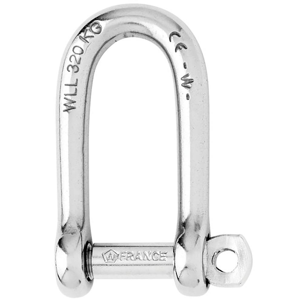 WICHARD 01215 Self-Locking Long D Shackle - 10mm Diameter - 13/32 INCH - The Twister Group Tools product