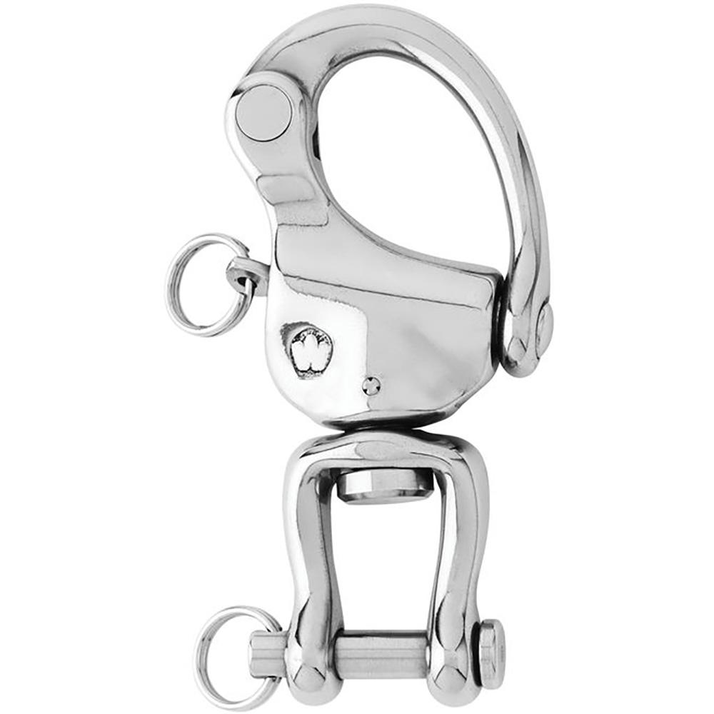 WICHARD 02478 HR Snap Shackle With Clevis Pin Swivel - 120mm Length - 4-23/32 INCH - The Twister Group Tools product