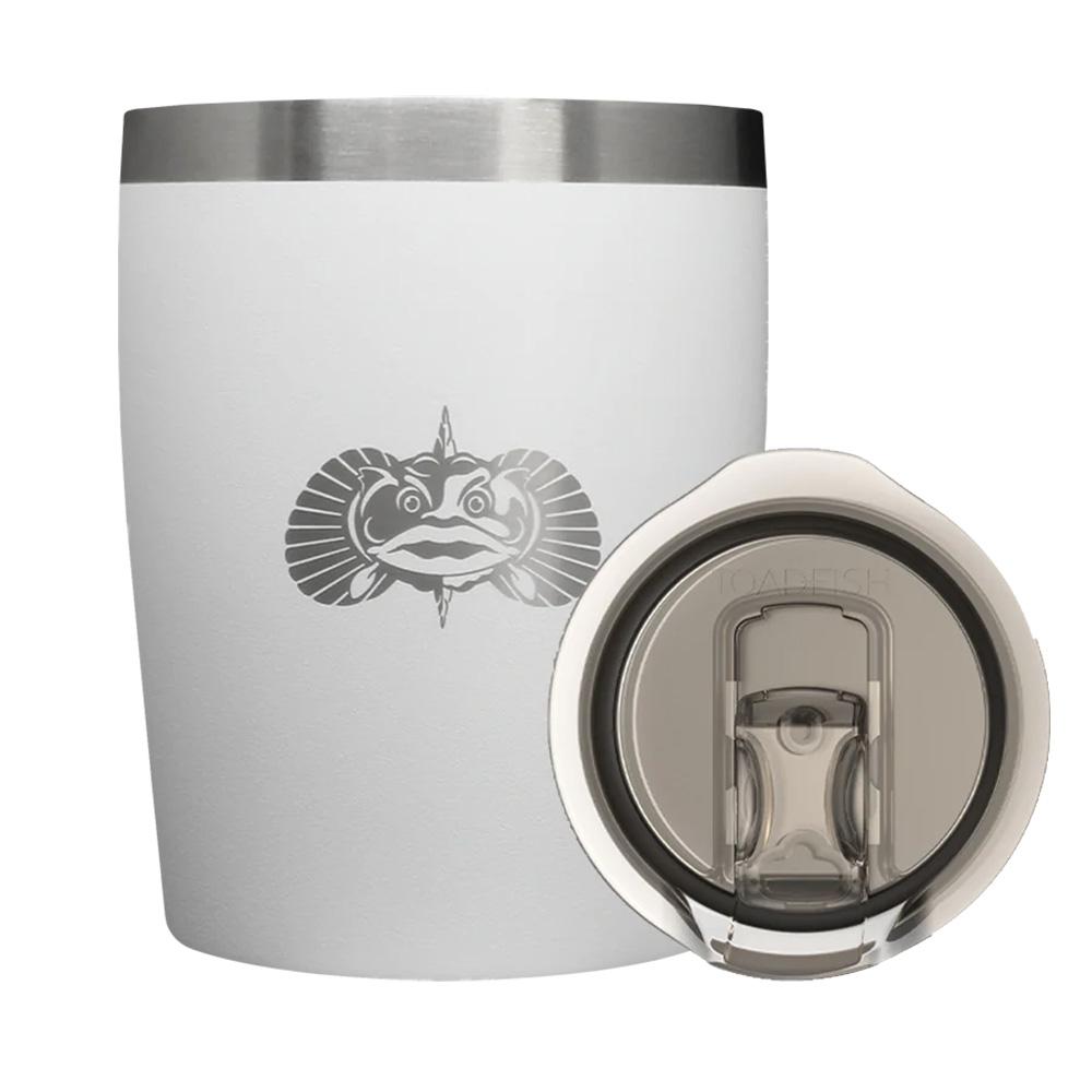 TOADFISH 1076 NON-TIPPING 10OZ ROCKS TUMBLER - WHITE - The Twister Group Tools product
