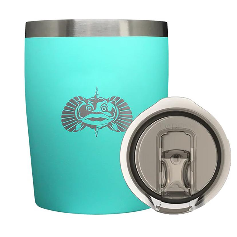 TOADFISH 1075 NON-TIPPING 10OZ ROCKS TUMBLER - TEAL