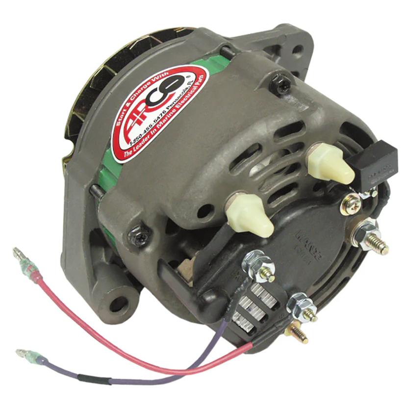 ARCO 60060 MARINE PREMIUM REPLACEMENT ALTERNATOR W/MULTI-GROOVE SERPENTINE PULLEY - 12V & 65A