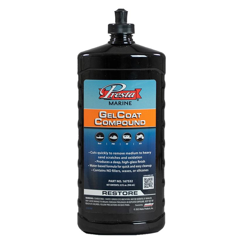 PRESTA 167532 GEL COAT COMPOUND 32 FL. OZ.