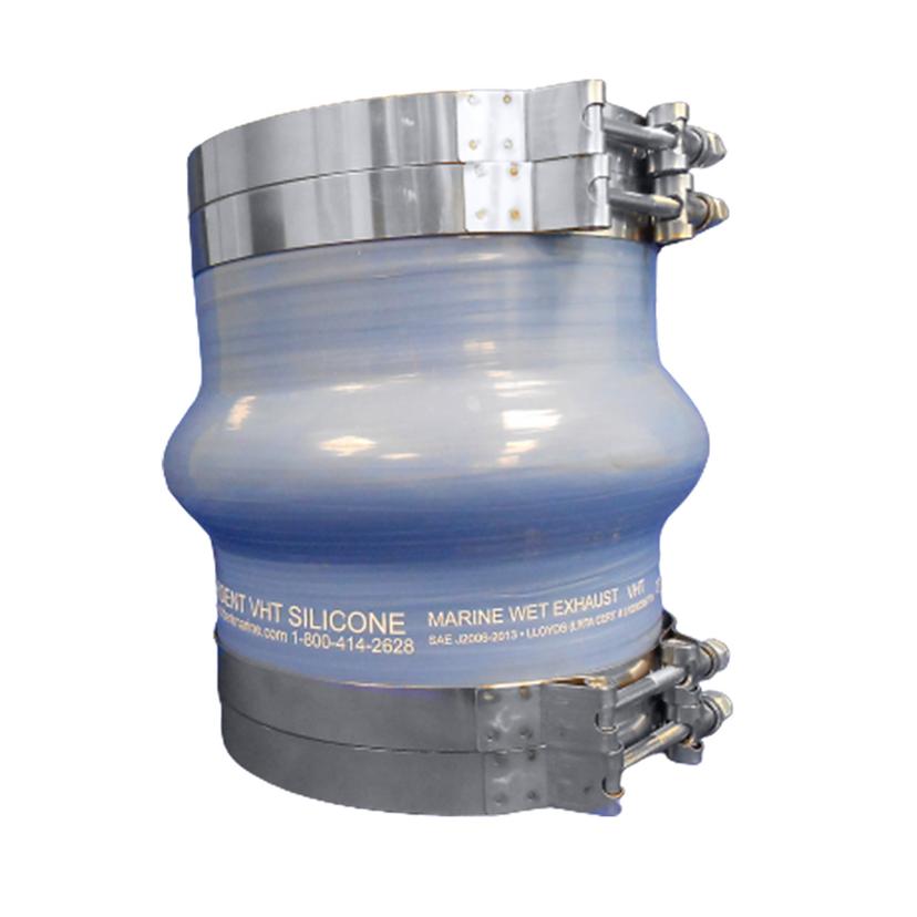 TRIDENT MARINE 272V6000-S/S 6 INCH ID X 8 INCH LENGTH BLUE SILICONE WET EXHAUST HUMP
