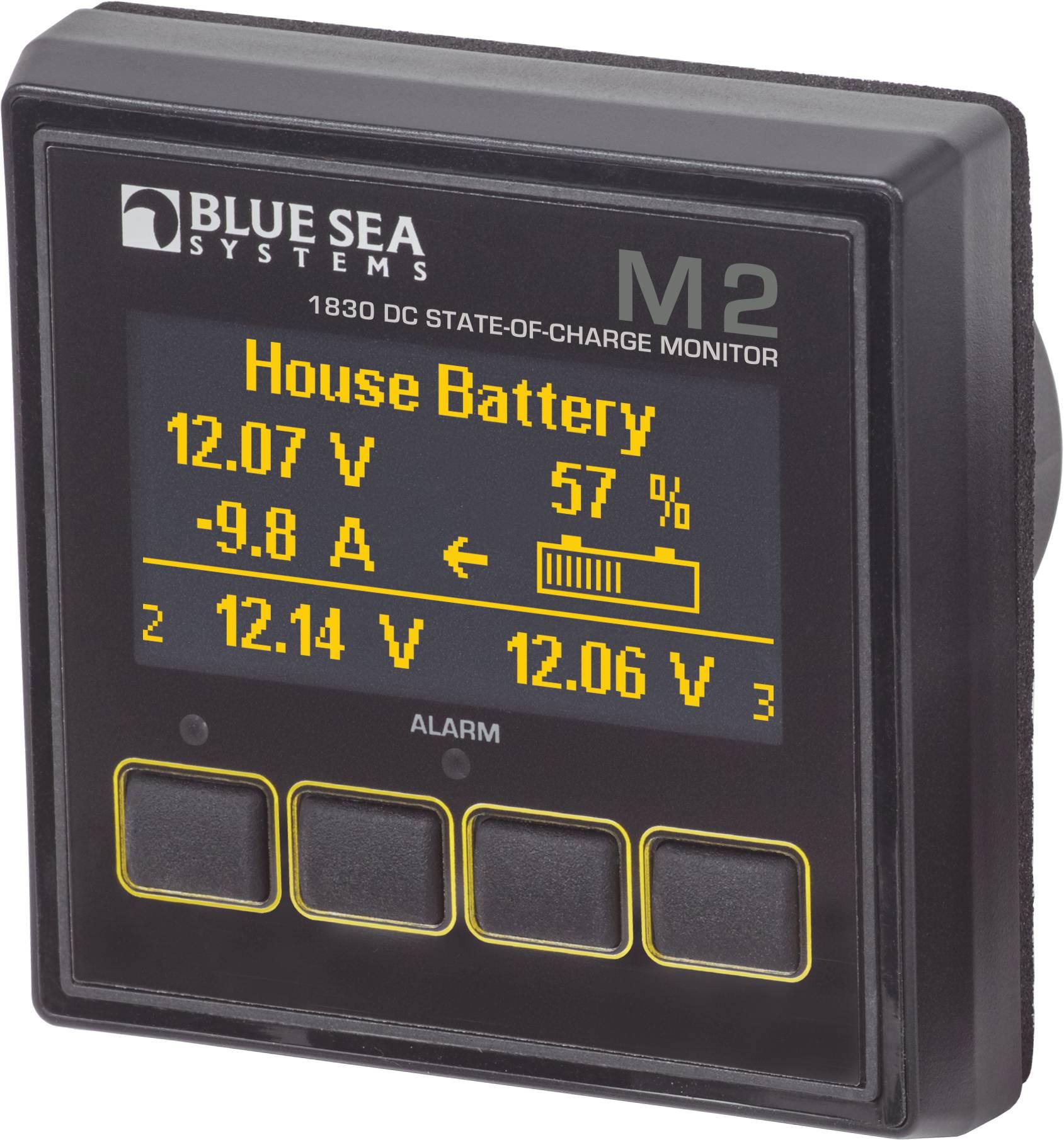 BLUE SEA 1830 M2 DC Multimeter with State of Charge - High quality product image showing BLUE SEA 1830 M2 DC Multimeter with State of Charge details and features