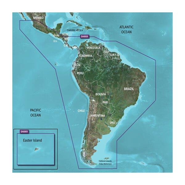 GARMIN 010-C1067-20 HXSA600X G3 Micro South America Coastal Chart - High quality product image showing GARMIN 010-C1067-20 HXSA600X G3 Micro South America Coastal Chart details and features