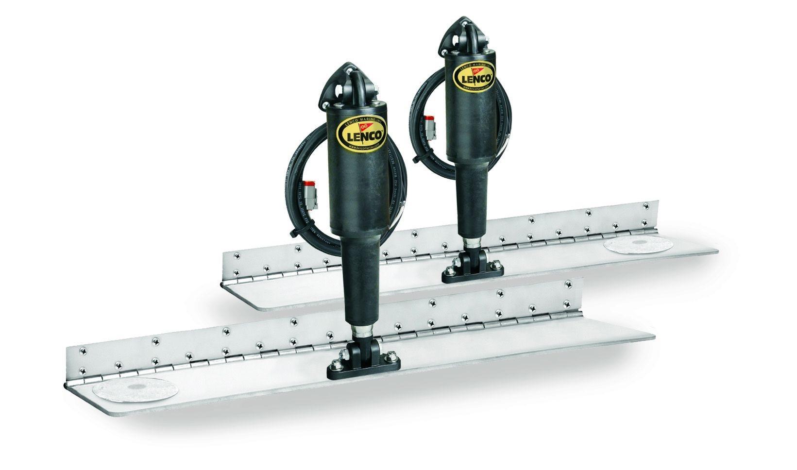 LENCO 15147-101 4 INCHx30 INCH Hybrid Trim Tab Kit 12V - High quality product image showing LENCO 15147-101 4 INCHx30 INCH Hybrid Trim Tab Kit 12V details and features