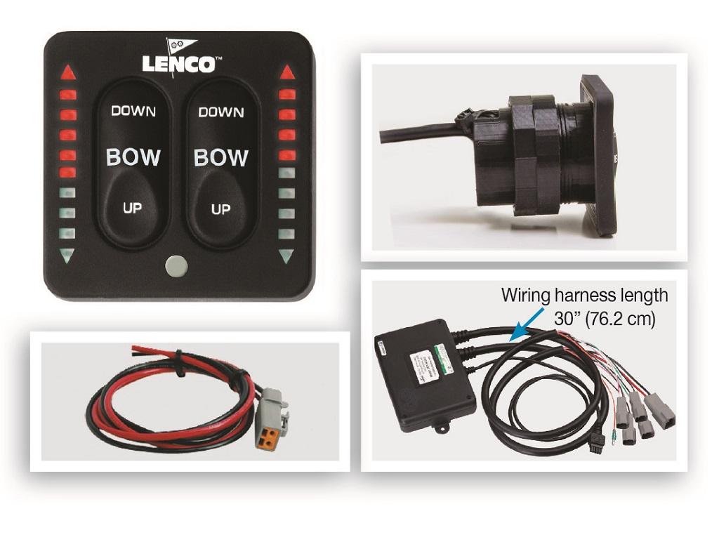 LENCO 15271-001 LED Two-Piece Indicator Switch with Pigtail for Dual Actuator Systems - The Twister Group Tools product