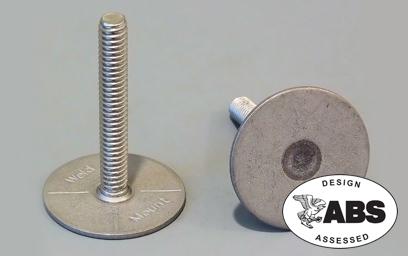 WELD MOUNT 142016 Weld Mount 1.00 INCH Tall 1/4 x 20 Stainless Steel Stud 1.25 INCH Base 10 Pack - The Twister Group Tools product