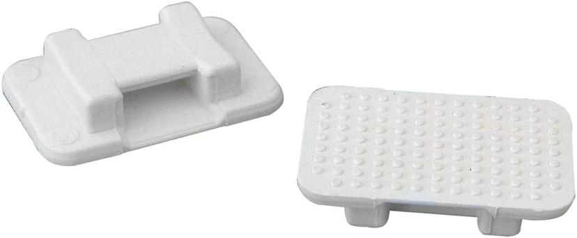 WELD MOUNT 805 Weld Mount AT-5 Wire Tie Mount, Large White 30 Pack