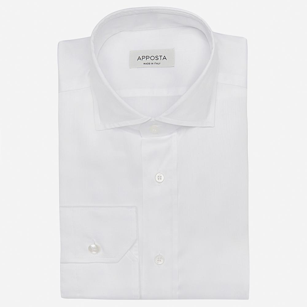 Shirt  solid  white stretch poplin, collar style  updated spread collar with short points - High quality product image showing Shirt  solid  white stretch poplin, collar style  updated spread collar with short points details and features Shirt  solid  white stretch poplin, collar style  updated spread collar with short points - High quality product image showing Shirt  solid  white stretch poplin, collar style  updated spread collar with short points details and features