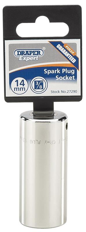 Draper Spark Plug Socket 3/8Drive Hi-Torq 6 Pt. - Hex 20.8mm (13/16) AF - High quality product image showing Draper Spark Plug Socket 3/8Drive Hi-Torq 6 Pt. - Hex 20.8mm (13/16) AF details and features Draper Spark Plug Socket 3/8Drive Hi-Torq 6 Pt. - Hex 20.8mm (13/16) AF - High quality product image showing Draper Spark Plug Socket 3/8Drive Hi-Torq 6 Pt. - Hex 20.8mm (13/16) AF details and features