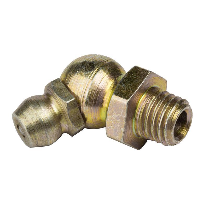 Grease Nipple 1/4 Inch 67.5° Ang Mild Steel UNF Thread Pack of 10 from The Green Spark Plug Grease Nipple 1/4 Inch 67.5° Ang Mild Steel UNF Thread Pack of 10 - The Green Spark Plug Automotive product