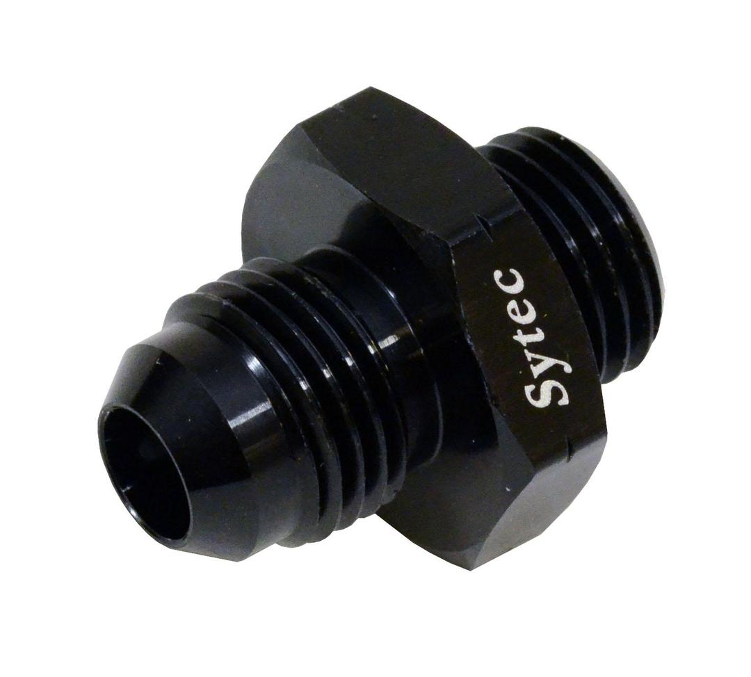 Sytec Alloy Straight Fuel Union Male/Male (Black) (BFU214) from The Green Spark Plug Sytec Alloy Straight Fuel Union Male/Male (Black) (BFU214) - The Green Spark Plug Automotive product