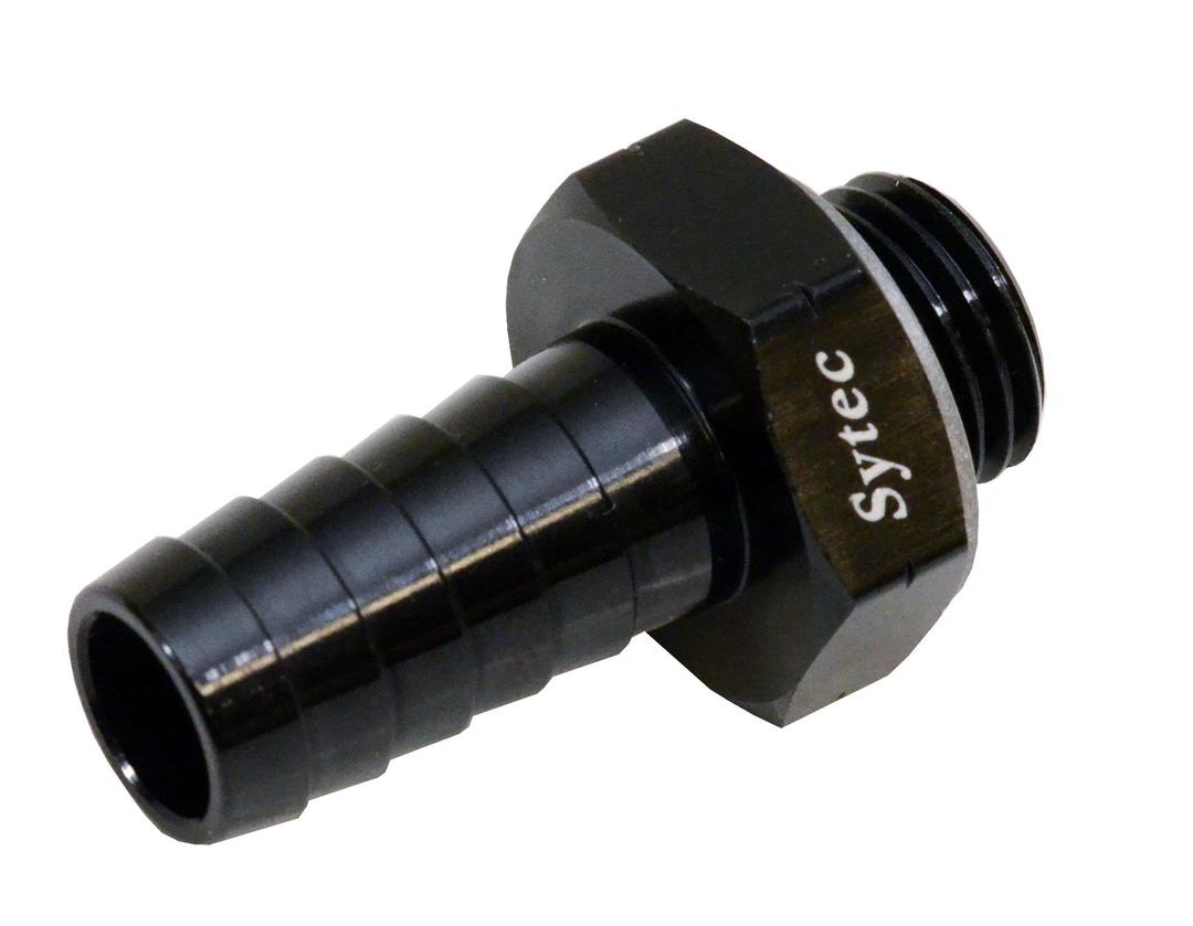 Sytec Alloy Straight Fuel Union Male/Male (Black) (BFU215) from The Green Spark Plug Sytec Alloy Straight Fuel Union Male/Male (Black) (BFU215) - The Green Spark Plug Automotive product