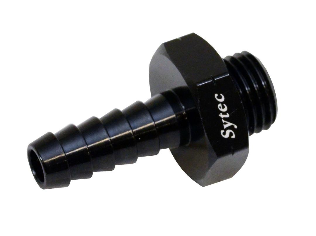 Sytec Alloy Straight Fuel Union Male/Male (Black) (BFU216) from The Green Spark Plug Sytec Alloy Straight Fuel Union Male/Male (Black) (BFU216) - The Green Spark Plug Automotive product