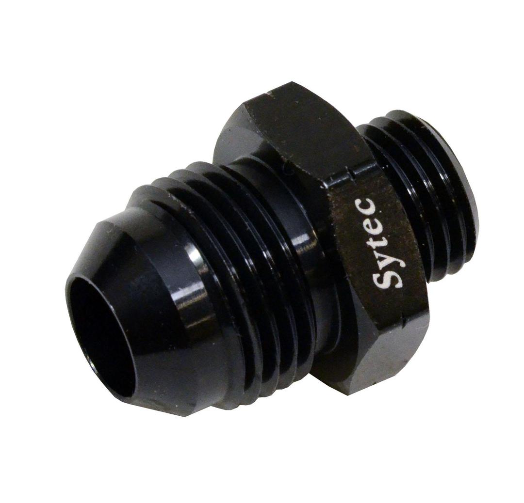 Sytec Alloy Straight Fuel Union Male/Male (Black) (BFU217) from The Green Spark Plug Sytec Alloy Straight Fuel Union Male/Male (Black) (BFU217) - The Green Spark Plug Automotive product