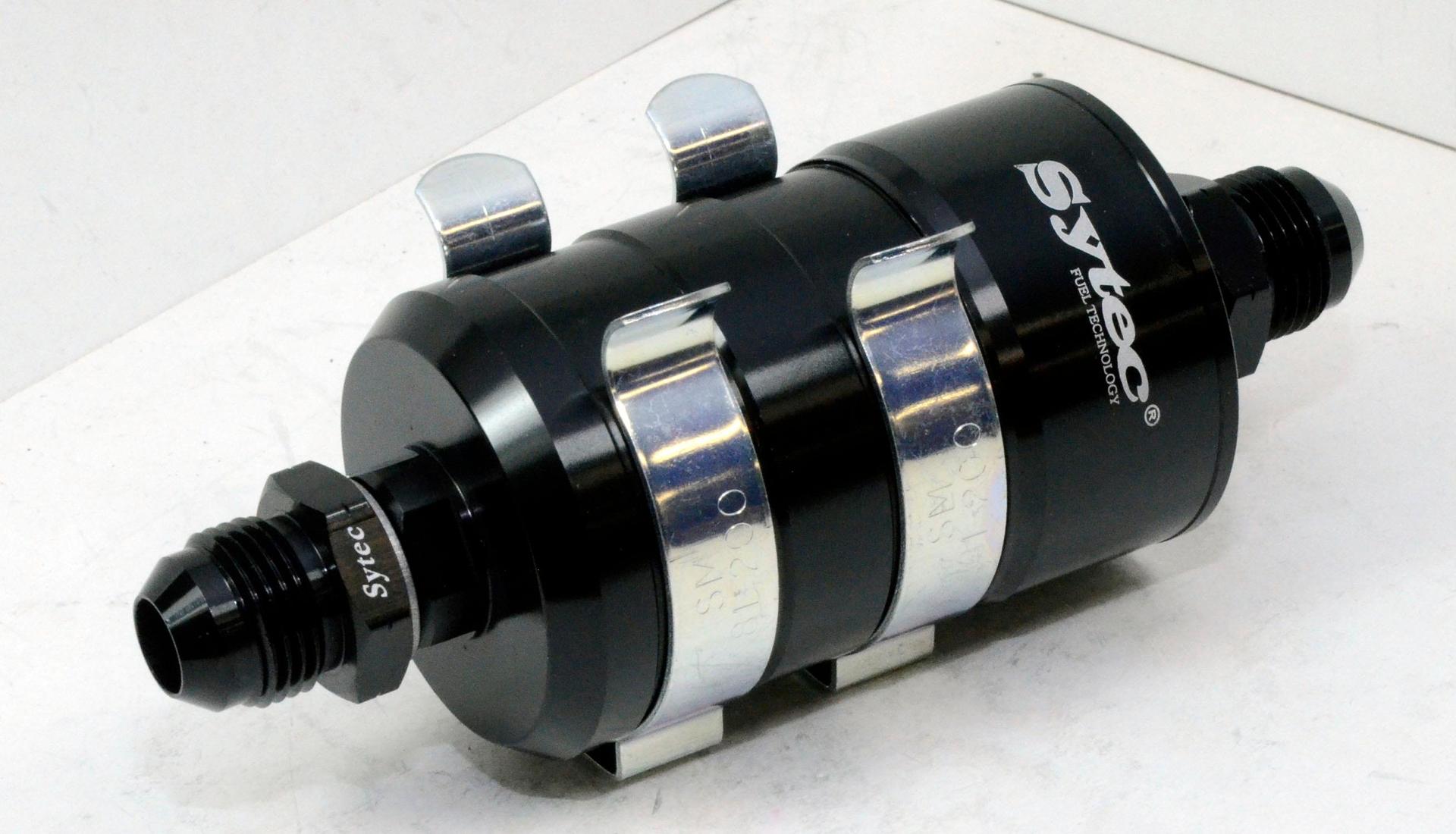 SYTEC Bullet High Flow Fuel Filter Jic8 - Jic8 (Black) with mounting clips (BULL - High quality product image showing SYTEC Bullet High Flow Fuel Filter Jic8 - Jic8 (Black) with mounting clips (BULL details and features SYTEC Bullet High Flow Fuel Filter Jic8 - Jic8 (Black) with mounting clips (BULL - High quality product image showing SYTEC Bullet High Flow Fuel Filter Jic8 - Jic8 (Black) with mounting clips (BULL details and features