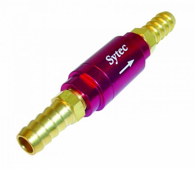 Sytec One Way Valve with 10mm push on tails (Red) (OWVS010-R) - High quality product image showing Sytec One Way Valve with 10mm push on tails (Red) (OWVS010-R) details and features Sytec One Way Valve with 10mm push on tails (Red) (OWVS010-R) - High quality product image showing Sytec One Way Valve with 10mm push on tails (Red) (OWVS010-R) details and features