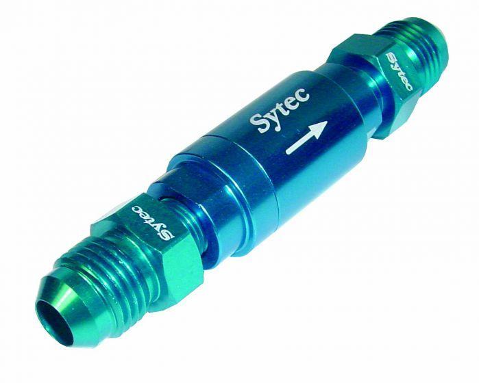 Sytec One Way Valve with Male JIC-6 Connections (Blue) (OWVS200-B) from The Green Spark Plug Sytec One Way Valve with Male JIC-6 Connections (Blue) (OWVS200-B) - The Green Spark Plug Automotive product