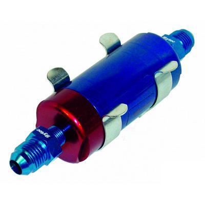 Small Bullet Filter with jic6 Unions (Blue) (SBF004B) from The Green Spark Plug Small Bullet Filter with jic6 Unions (Blue) (SBF004B) - The Green Spark Plug Automotive product